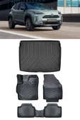 Rizline Yaris Cross 2022 ve Sonrası 3D Havuzlu Paspas ve Üst Bagaj Havuzu Set thumbnail 1