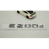 E200d Bagaj Krom Metal 3M 3D Yazı Logo - 3