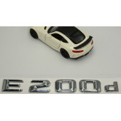 E200d Bagaj Krom Metal 3M 3D Yazı Logo - 4