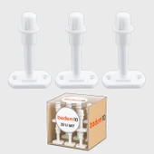 Beyaz 25 ADET Silikon Kapı Pencere Tamponu Kapı Pencere Arkası Vidalı Duvar Boya Koruyucu Stoper thumbnail 3