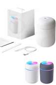 Humidifier LED Işıklı Mini Ortam Oda Kokusu Aromaterapi Buhardanlık thumbnail 3