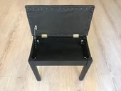 CREMONIA A.N PTCBKL PİYANO TABURESİ 70 CM SİYAH SANDIKLI MASİF AYAKLI thumbnail 2