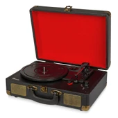 Fomixx Fm-102 Siyah Hoparlörlü Bluetoothlu Pikap Plak Çalar - 1