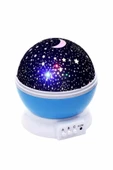 Renkli Yıldızlı Gökyüzü Projeksiyon Gece Lambası Pilli ve USB Kablolu - 4