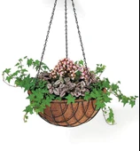 Sarkaç Çiçek Sepeti 3lü Coco Elyaf Makreme Saksı 20-25-30cm - 7
