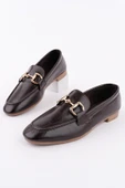 Muggo STRİDE Metal Tokalı Kadın Günlük Loafer Ayakkabı - 1