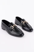 Muggo STRİDE Metal Tokalı Kadın Günlük Loafer Ayakkabı - 12