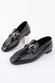 Muggo STRİDE Metal Tokalı Kadın Günlük Loafer Ayakkabı - 9