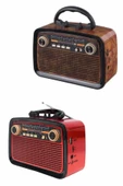 Eskitme Nostalji Tasarımlı Bluetoothlu Nostalji Radyo Ahşap Nostaljik Görünümlü - 5
