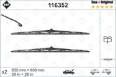 SILECEK SUPURGESI (X2) / (ST+YT) CITROEN C8, PEUGEOT 807 (650SP+650) / (SWF) - VALEO 116352 - 1