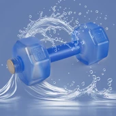 Ps Spor 0.5 Kg Dambıl ve suluk x 2 Adet ( Mavi Renk) thumbnail 5