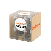 Gri 50 ADET Silikon Kapı Pencere Arkası Vidalı Duvar Boya Koruyucu Tampon Mobilya Stoperi Durdurucu thumbnail 3