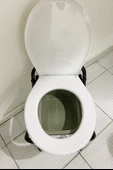 Metal Katlanır Kamp Klozeti Engelli ve Yaşlı Tuvaleti Tekli Beyaz - 4