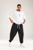 Halat Kemerli Pileli Jogger Pantolon - 2