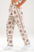 Etnik Desenli Baggy Pantolon - 5