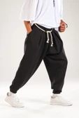 Halat Kemerli Pileli Jogger Pantolon - 4