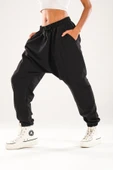 Siyah Harem Jogger Pantolon - 5