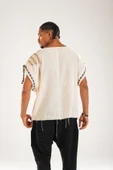 Buldan Kumaş Oversize Tasarım T-Shirt - 4
