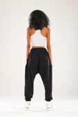 Siyah Harem Jogger Pantolon - 3
