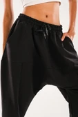 Siyah Harem Jogger Pantolon - 6