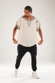 Buldan Kumaş Oversize Tasarım T-Shirt - 2