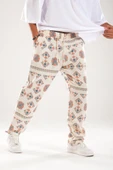 Etnik Desenli Baggy Pantolon - 3