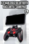 X3 Gamepad Oyun Kolu Bluetooth Bağlantılı Gamestick Android Uyumlu thumbnail 1
