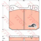 Mercedes Fren Balatası On W123 79>85 S123 79>85 W116 72>80 R107 76>81 - Trw Gdb242 - 1