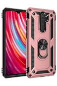 Akman Xiaomi Redmi Note 8 Pro Kılıf Sofya Yüzüklü Silikon Kapak - Rose - ACL6203853-9608 - 1