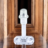 Şeffaf 50 Adet Plastik Kapı Pencere Arkası Tampon Vidalı Duvar Koruyucu Silikon Stoper Paket Set thumbnail 5