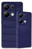 Akman Xiaomi Redmi Note 13 Pro 4G Kılıf Bibercas Silikon Kapak - Lacivert - ACL6209981-3636 - 3