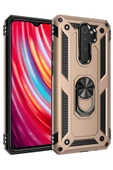 Akman Xiaomi Redmi Note 8 Pro Kılıf Sofya Yüzüklü Silikon Kapak - Gold - ACL6205968-5290 - 1