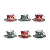 Lucky Art Liora Bone 6 lı Kahve Fıncanı Setı thumbnail 1