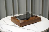 fomix FM-104 kahverengi  Hoparlörlü Bluetoothlu Pikap Plak Çalar - 3