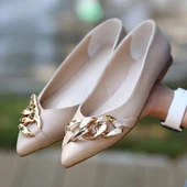 BİÇOMİ Popi Nude Cilt Zincirli Babet Ayakkabı thumbnail 7