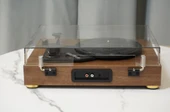 fomix FM-104 kahverengi  Hoparlörlü Bluetoothlu Pikap Plak Çalar - 4
