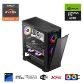 E.POWER  RYZEN 7 9800X3D 64GB DDR5 1TB M.2  RTX 4090 B650 WIFI 850W 240M thumbnail 1