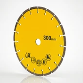 300 mm Lazer Kaynaklı Beton Kesme Testeresi Diski Beton Asfalt Tuğla Parke Fayans Elmas Kesim Disk thumbnail 2