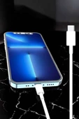 Iphone Uyumlu İOS Uyumlu Lightning Hızlı Şarj Tye C Lightning Şarj Kablosu - 3
