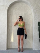 BİÇOMİ Kuş gözü şort etek s25819 thumbnail 4