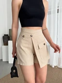BİÇOMİ Tek cepli şort etek thumbnail 1