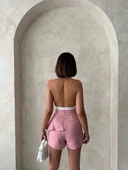 BİÇOMİ Valonlu fırfırlı şort s24683 thumbnail 6