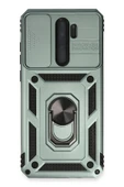 Akman Xiaomi Redmi Note 8 Pro Kılıf Pars Lens Yüzüklü Silikon - Yeşil - ACL6201816-1699 - 1