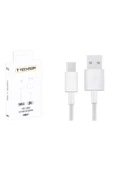 inteknoloji Techson C08-T 3A Amper Type-C Xiaomi Huawei Samsung Oppo Uyumlu Hızlı Şarj ve Data Kablo 1MT - 2