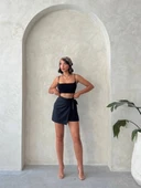 BİÇOMİ Brodeli şort etek s255075 thumbnail 7