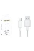 inteknoloji Techson C08-M 3A Amper Micro USB Hızlı Şarj ve Data Kablo 1MT - 1