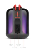 inteknoloji Capsule Taşınabilir Bluetooth Hoparlör Ses Bombası Yüksek Ses Gücü Sese Duyarlı Led Işık thumbnail 5