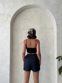 BİÇOMİ Brodeli şort etek s255075 thumbnail 2