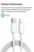 inteknoloji iPhone Tüm Serilere Uyumlu 20w Hızlı Şarj Seti Adaptör ve Type C Kablosu 7 8 X 11 12 13 14 Plus Pro thumbnail 3