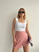 BİÇOMİ Kapaklı şort etek pudra s208 thumbnail 1